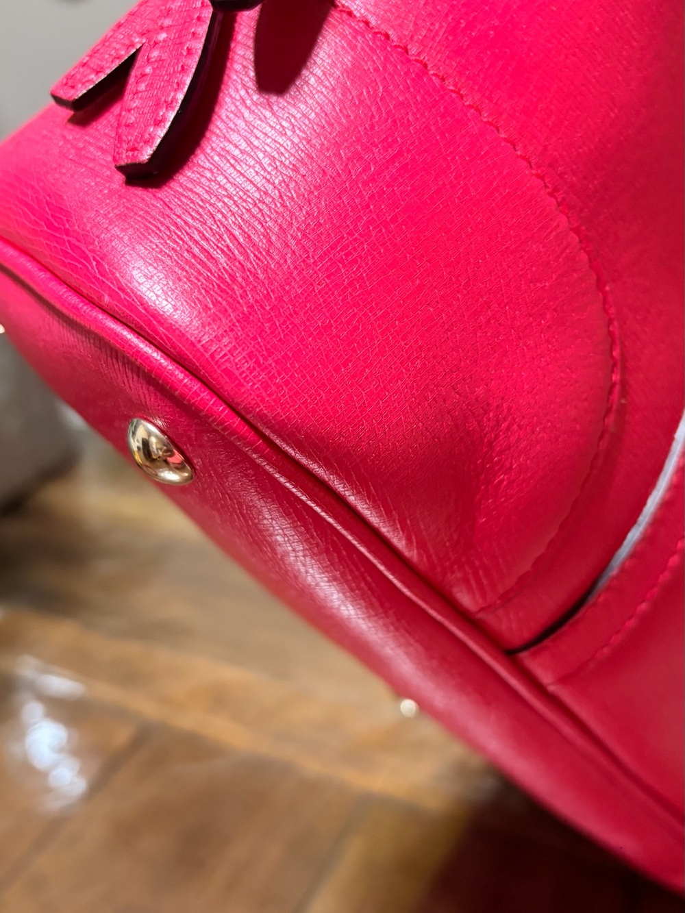 Gucci Hot Pink Dome Satchel with Gold Hardware - Picture 8 of 16